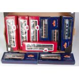 Tray containing 5 Dapol and 4 Bachmann Intercity livery coaches (G-BG) and 2 further Bachmann BR