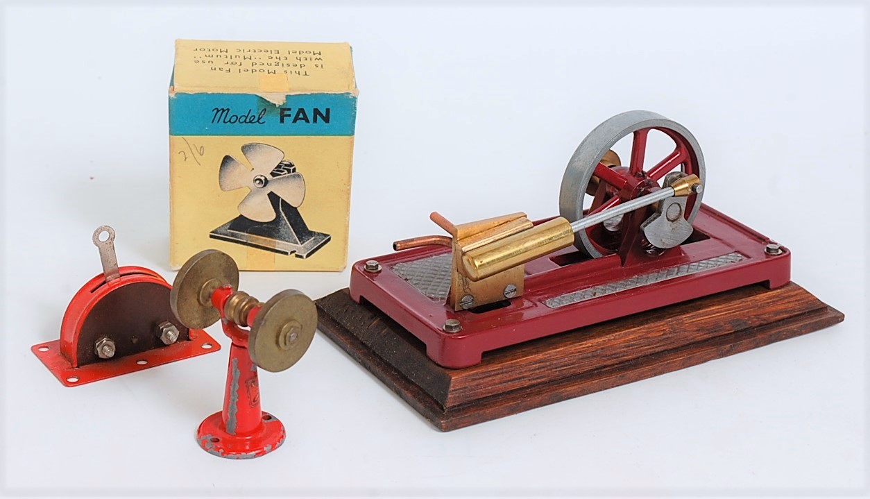 A collection of various live steam engines and components to include a miniature live steam single