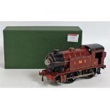 1937-9 E120 Hornby No. 1 special tank loco 0-4-0 LMS to red 20v AC, scratches and marks overall,