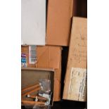 Large tray containing brass kits, contents unchecked, some locos and tenders, some other items, no