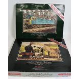 Hornby R687 Silver Jubilee Pullman train set and R684 Silver Jubilee Freight train set, both are