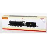 A Hornby R3542 BR black early logo class Q6 0-6-0 engine and tender (M-BM)