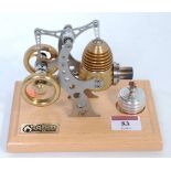A Bohm, HP11 hot air Stirling little pump engine, nicely finished kit comprising of stainless