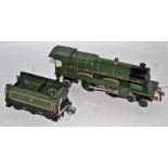 1929-33 Hornby clockwork loco Caerphilly Castle, 4073 on cabside not on plate, black smoke box, 4