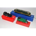 Three Hornby-Dublo 2-rail locos: 2234 Crepello Diesel Electric with permanently affixed ‘Royal Scot’