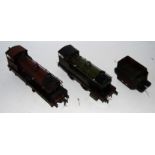 Three items: 0-4-0 clockwork loco believed Bing, green running No. 3410, very noticeable