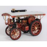 A Midsummer Models scale model of a WM Thurston & Sons live steam Burrell showman's engine