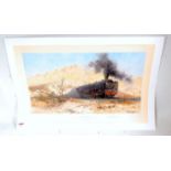 An original hand signed David Shepherd railway print titled 'City of Germiston', limited edition
