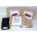 Six various boxed resin and white metal 1.24 scale Classic Car and Le Mans Racing kits to include