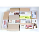 14 various boxed 1/76 scale resin and white metal public transport kits to include Paragon, Little
