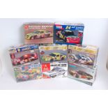 Eight various boxed 1/24 and 1/25 scale plastic Highspeed Racing and Monte Carlo Racing Classic