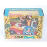 A Corgi Toys No. 802 Popeye's Paddle Wagon, finished in yellow with red chassis, white upper body