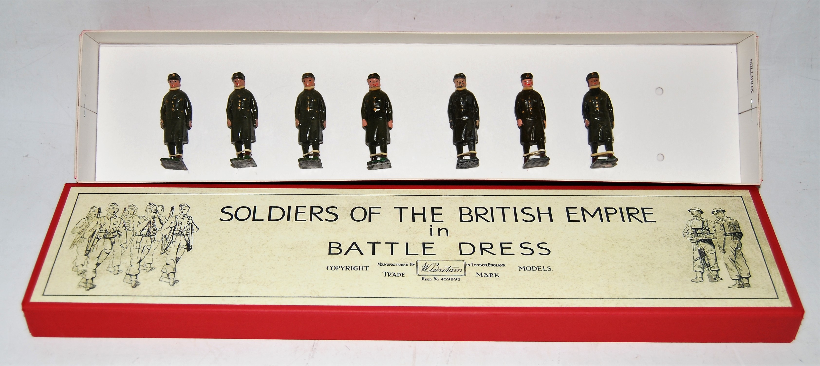 A Britains from set No. 1897 The Royal Army Medical Corps in battle dress with ambulance gift set,