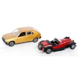 Politoys, No. 532 Alfa Romeo, Zagato, 1/43 scale, c.1967 issue, maroon/black, opening bonnets,