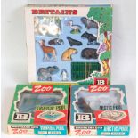 A Britains Zoo Models & Playset boxed group to include No. 7316 various zoo models and animal caging
