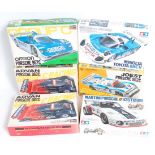 11 various boxed as issued Tamiya and Hasegawa 1/24 scale Classic Car and Highspeed Racing Plastic