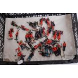 One tray containing approx. 40 various loose Britains and other lead hollow cast military figures to