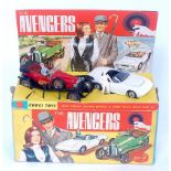 A Corgi Toys gift set No. 40 The Avengers comprising of red vintage Bentley and white Lotus Elan S2,