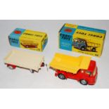 A Corgi Toys boxed commercial vehicle group to include No. 494 Bedford Tipper truck, comprising