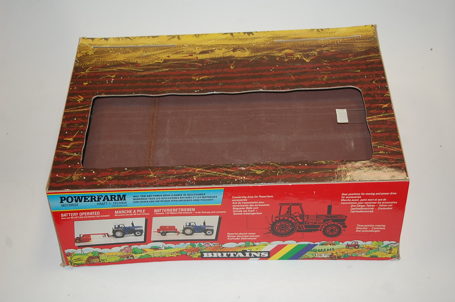 A Britains Power Farm battery operated shop display model of a rolling road, constructed in card - Image 4 of 4