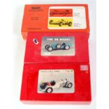 Three various boxed South Eastern Finecast and Wills Finecast 1/24 scale white metal classic car