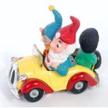 A Noddy's car No. 801 comprising of yellow and red body with Noddy and Big Ears figures, and grey