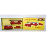 A Dinky Toys No. 957 Fire Service gift set, comprising of three fire service vehicles to include