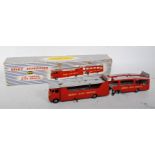 A Dinky Toys No. 983 Auto Service car carrier with trailer, comprising of red and grey body with