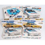 Six various boxed Tamiya 1/24 scale plastic Highspeed Racing Classic Car kits to include a