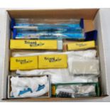 One box containing a large quantity of various boxed and loose Triang Minic model ships, mixed
