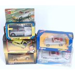 Five various boxed TV related James Bond and Mr Bean mixed scale diecasts to include a Corgi No. 271