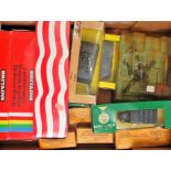 One box containing a large quantity of various Britains, Dinky Toys and Solido, together with