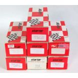 Seven various boxed resin 1.43 scale Starter Classic car kits, to include Jaguar XJ220, Jaguar XJ15,