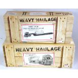 A Corgi Heavy Haulage boxed 1/50 scale diecast group, both commercial vehicles with trailer loads,