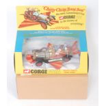 A Corgi Toys No. 266 Chitty Chitty Bang Bang, comprising of chrome, brown and red body with