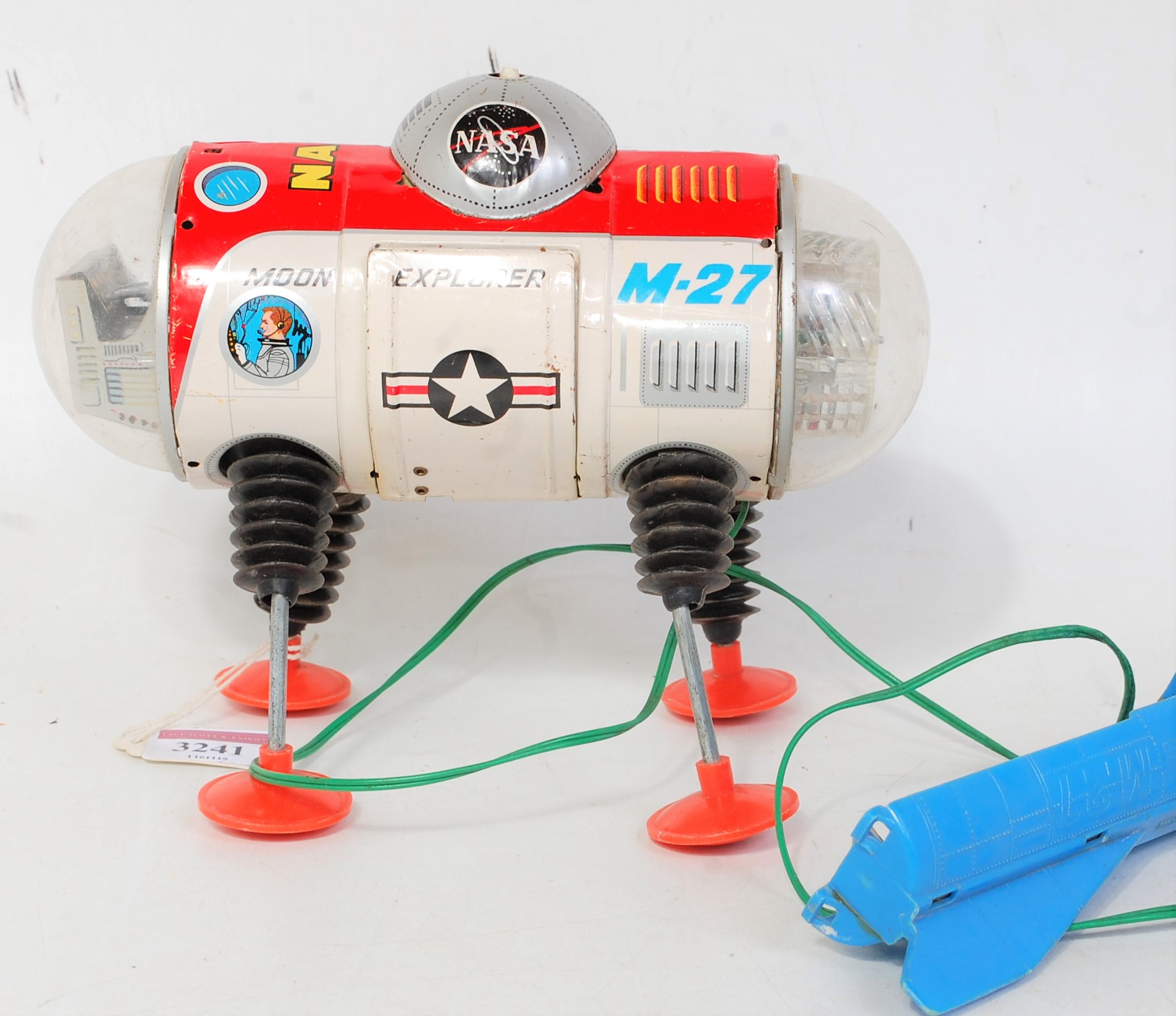A Yonezawa of Japan Moon Explorer, comprising of tin plate and plastic battery operated remote