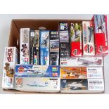 14 various boxed modern release mixed scale military plastic kits to include aircraft and various