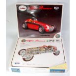Two Revival of Italy 1/20 scale boxed white metal and diecast classic car kits to include an Alfa