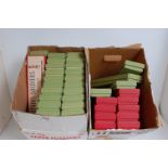 Two boxes containing a large quantity of various reproduction Britains Home Farm and Military series