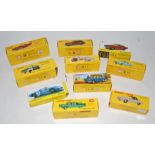 Ten various boxed Dinky Toy Atlas edition diecasts, French examples to include a 404 Peugeot, an