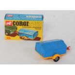 A Corgi Toys No. 109 Pennyburn Workmen's Trailer, comprising of yellow and blue body with four