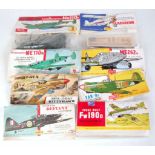 Eight various plastic bagged Airfix construction aircraft kits to include a Focke Wulf FW190D, a