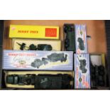 Four various boxed Dinky Toys military diecast models and gift sets all with some minor playwear