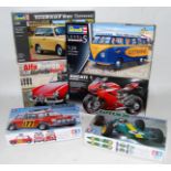 Six various boxed modern release plastic vehicle and motorcycle classic kits to include a Revell