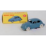 A Dinky Toys No. 181 Volkswagen saloon finished in RAF blue with spun hubs and white M tyres, sold