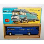 A Corgi Toys No. 1126 Ecurie Ecosse racing car transporter comprising of metallic blue body with