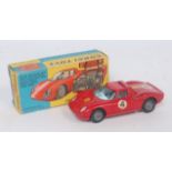 A Corgi Toys No. 314 Ferrari Berlinetta 250 Le Mans, comprising red body with chrome interior and