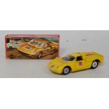 A Mercury No. 28 boxed model of a Ferrari 330P2 racing car, comprising yellow body with black