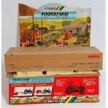 A Britains Power Farm battery operated shop display model of a rolling road, constructed in card