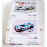 A Le Mans Miniatures of France 1/24 scale Soft Line edition resin kit group to include an Audi R8